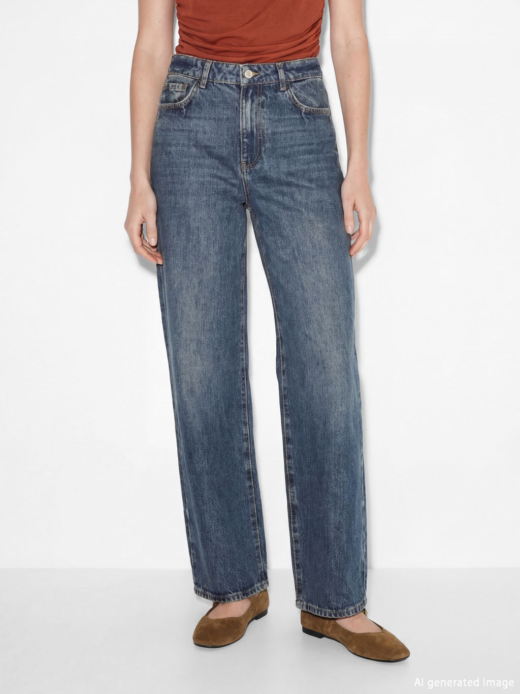 Baggy Fit Kad?n Jean Pantolon