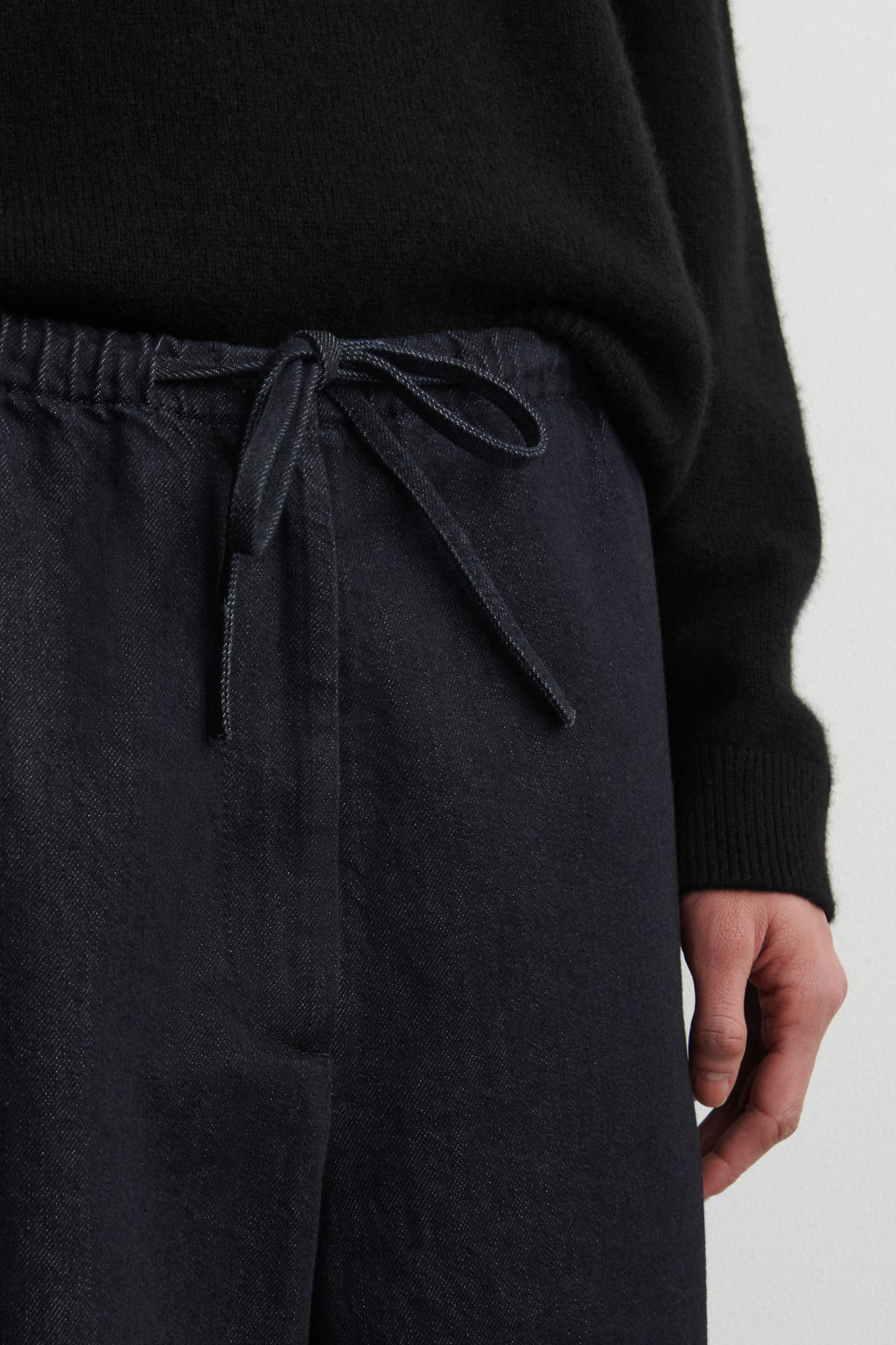 PANTAL?N VAQUERO CON CORD?N - H&m фото 5