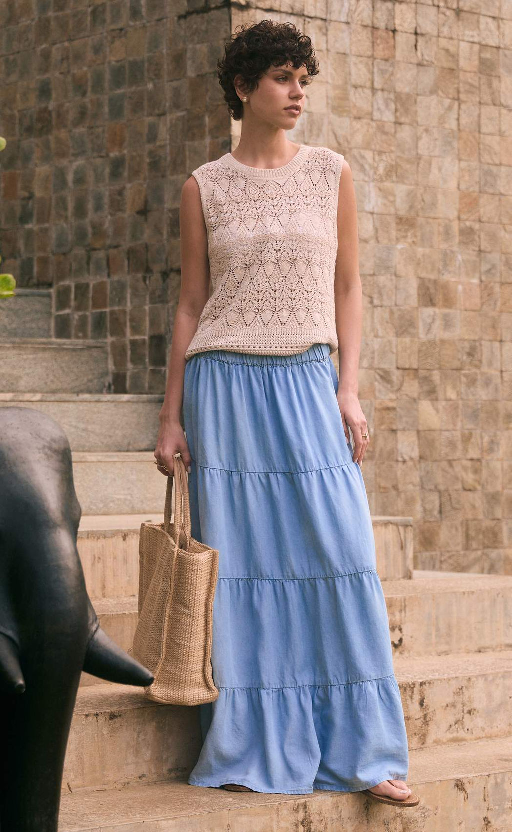 Юбка P512-0205 l.blue