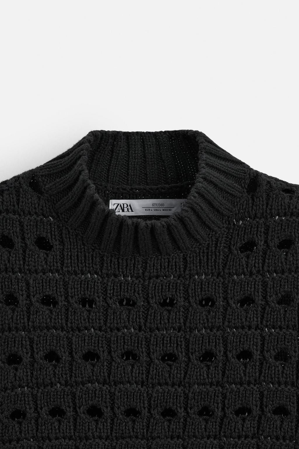 TEXTURED KNIT WAISTCOAT - LIMITED EDITION - Zara фото 10