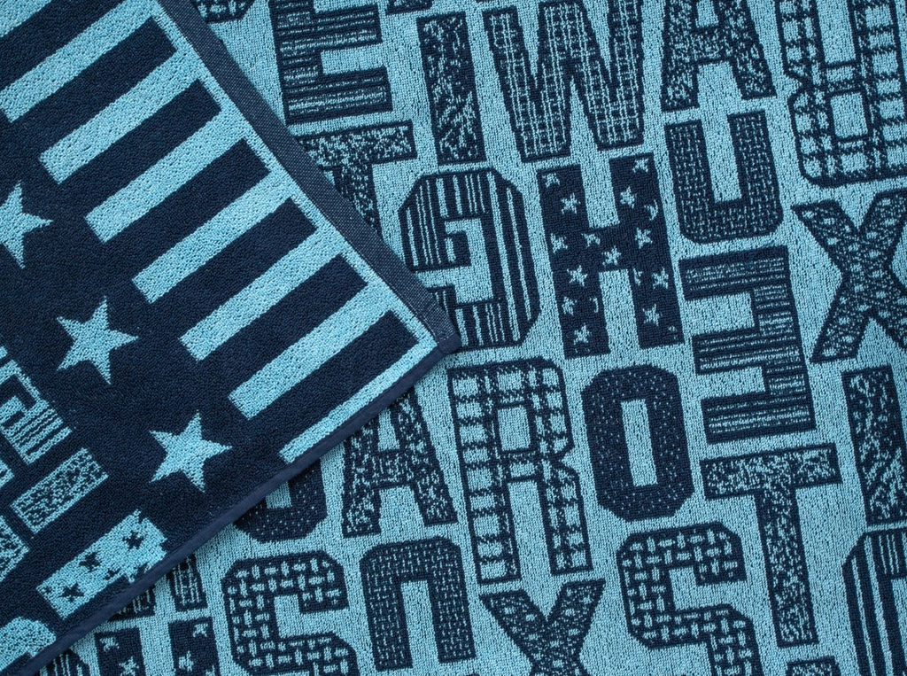 Плед 3с109.411ж1 Letters(т.синий2) 208х150 см