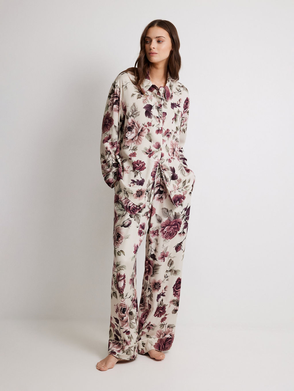 Infinity / Женские домашние брюки с цветочным принтом Milena - Infinity Lingerie фото 3