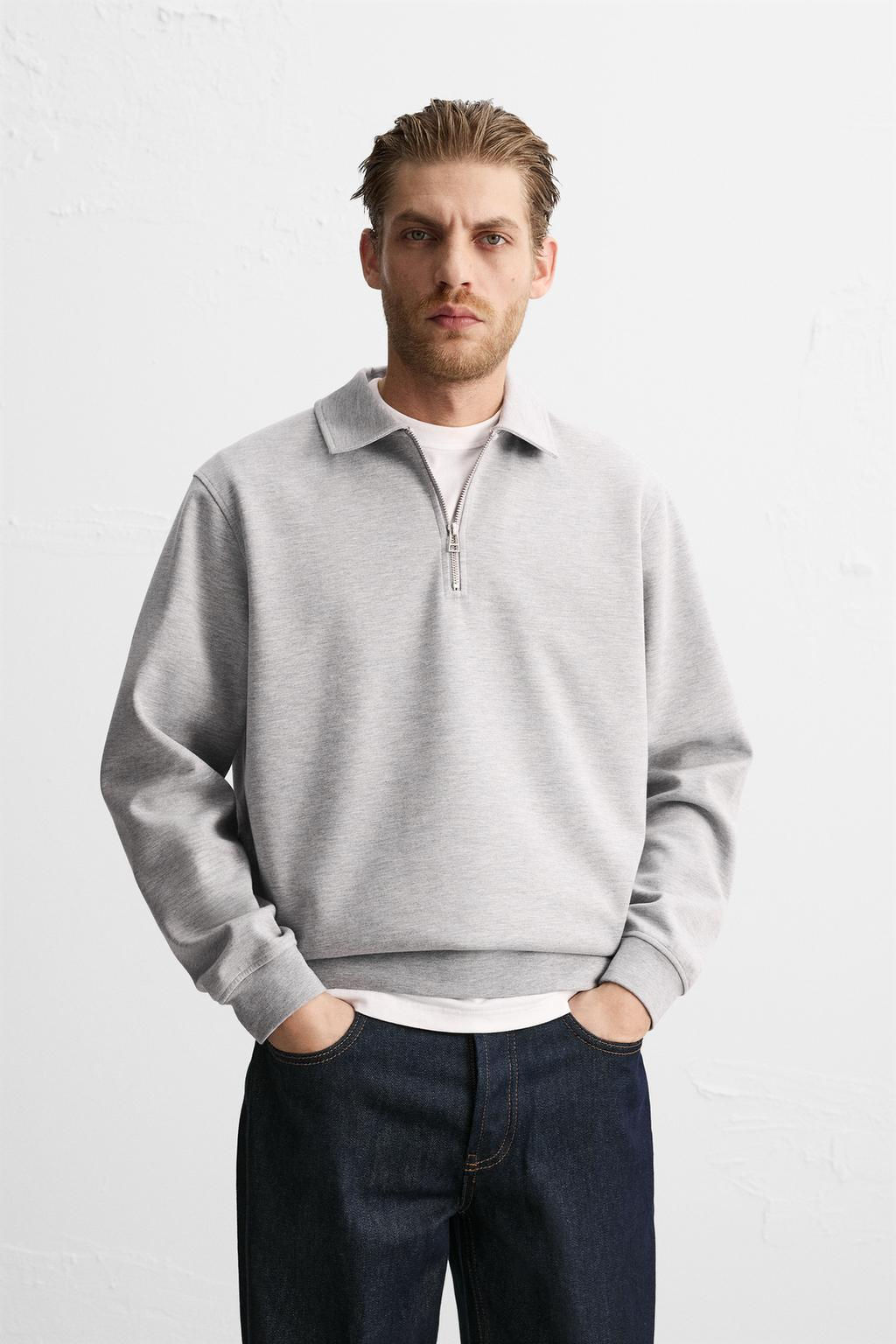 INTERLOCK ZIP POLO SHIRT - Zara фото 34