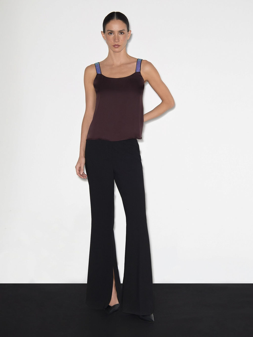 Однотонный топ B2994/patel - Emka фото 3