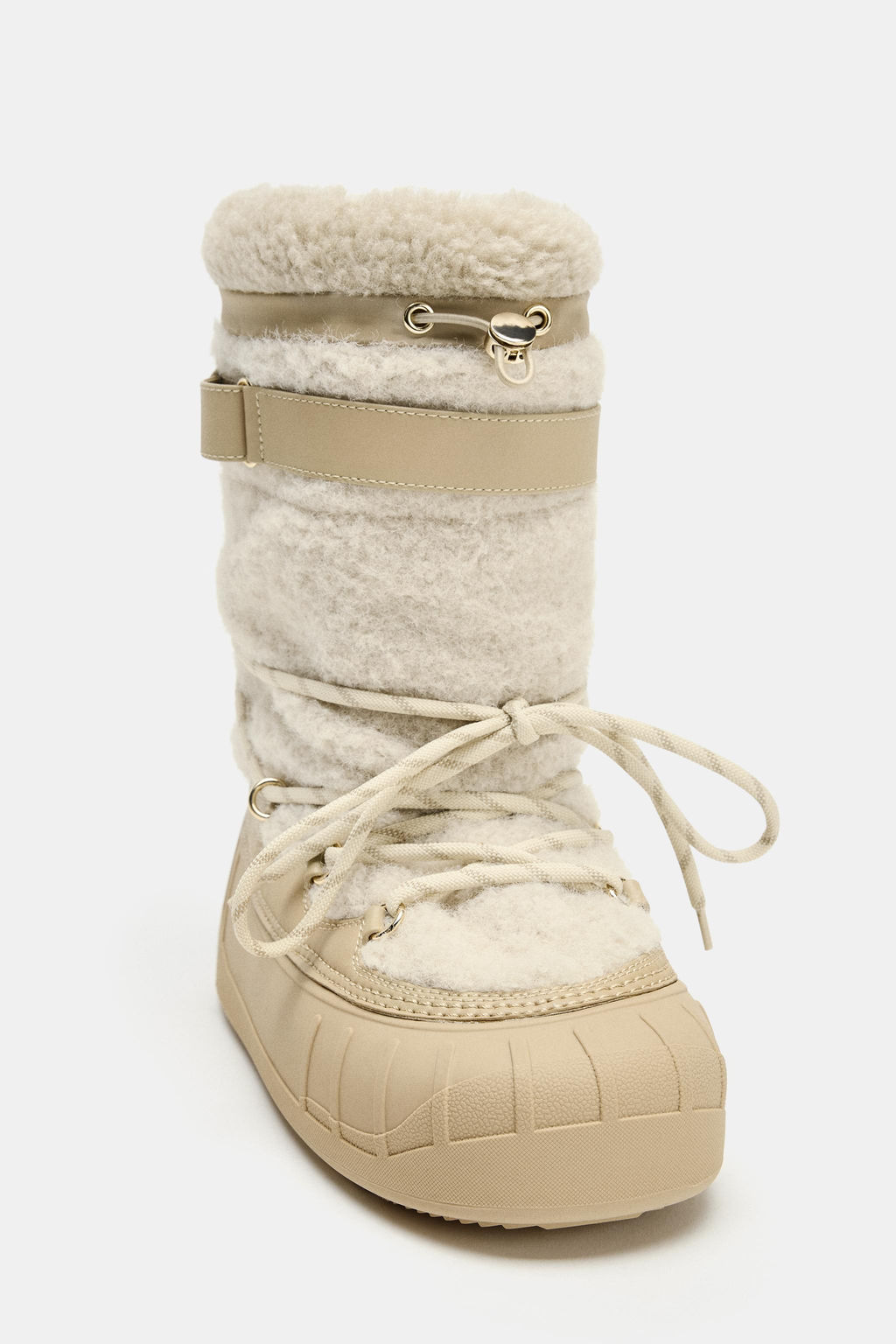 SHEARLING EFFECT ANKLE BOOTS SKI COLLECTION - Zara фото 5