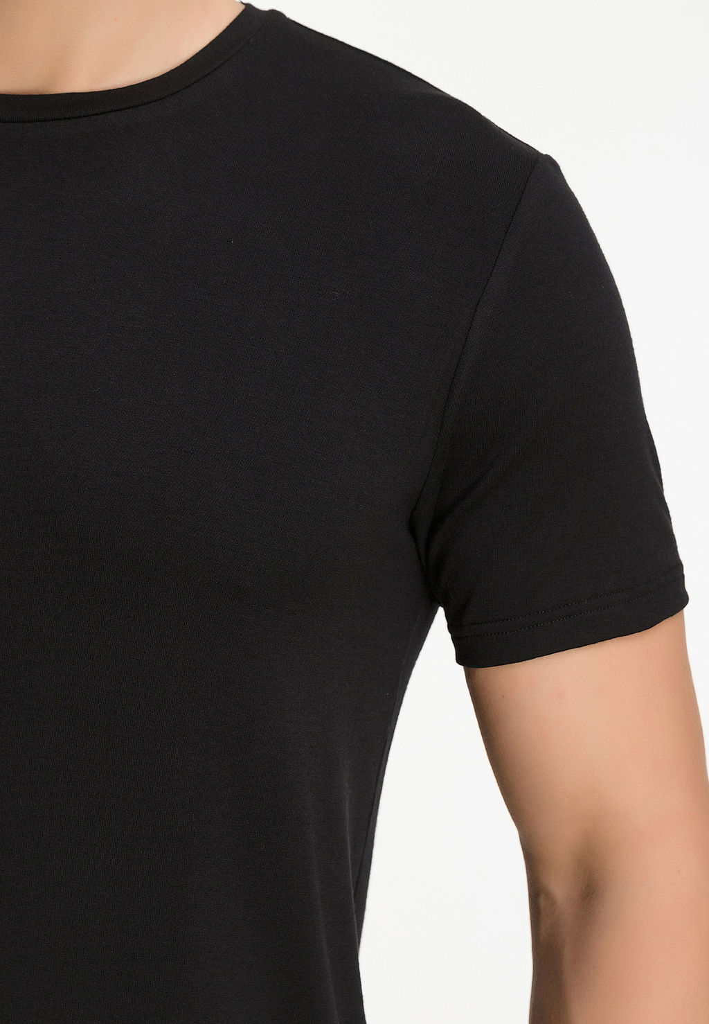 Футболка мужская короткий рукав GREG G145-V-90003 (черный)  фото 6