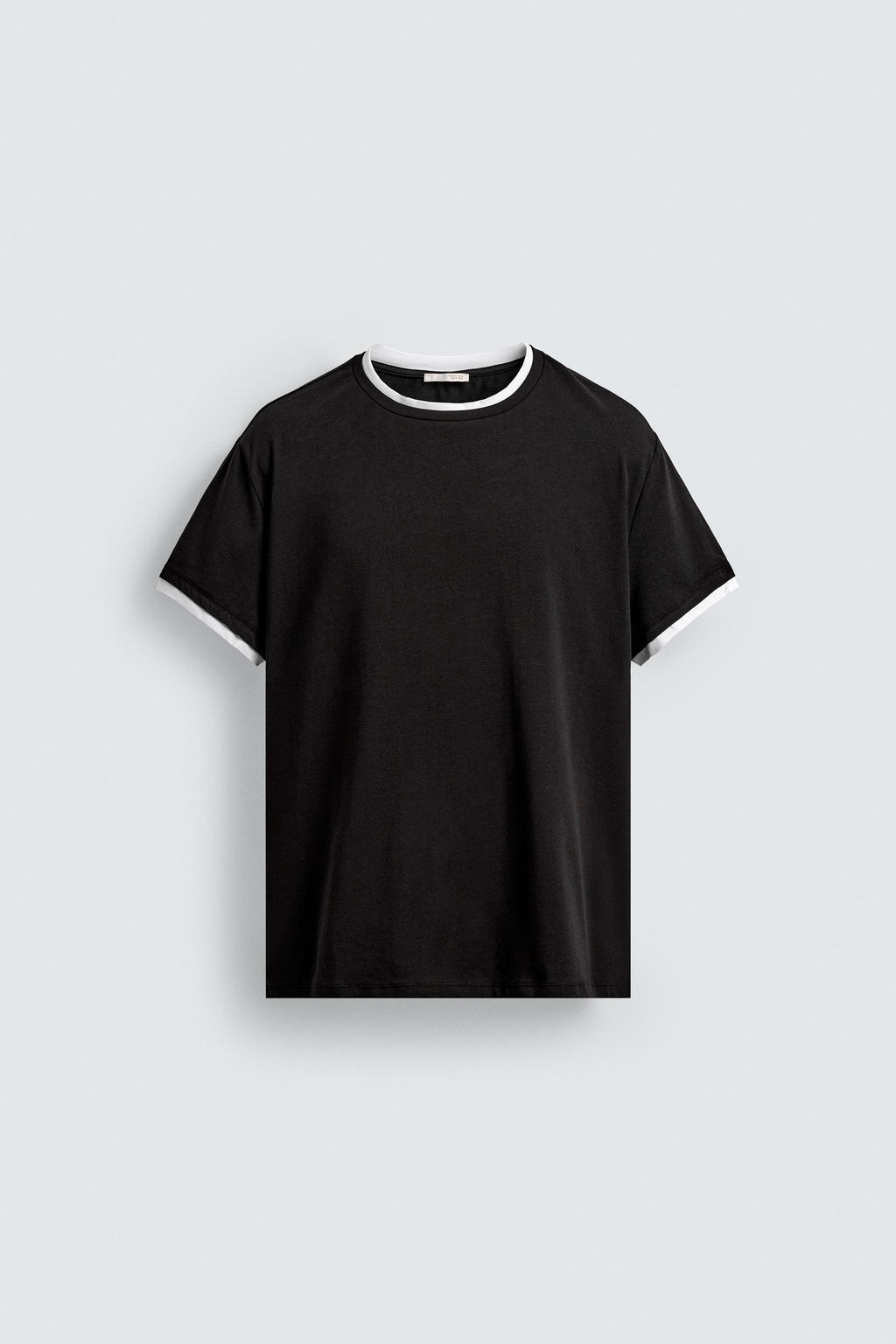 T-SHIRT WITH CONTRAST TRIMS - Zara фото 7