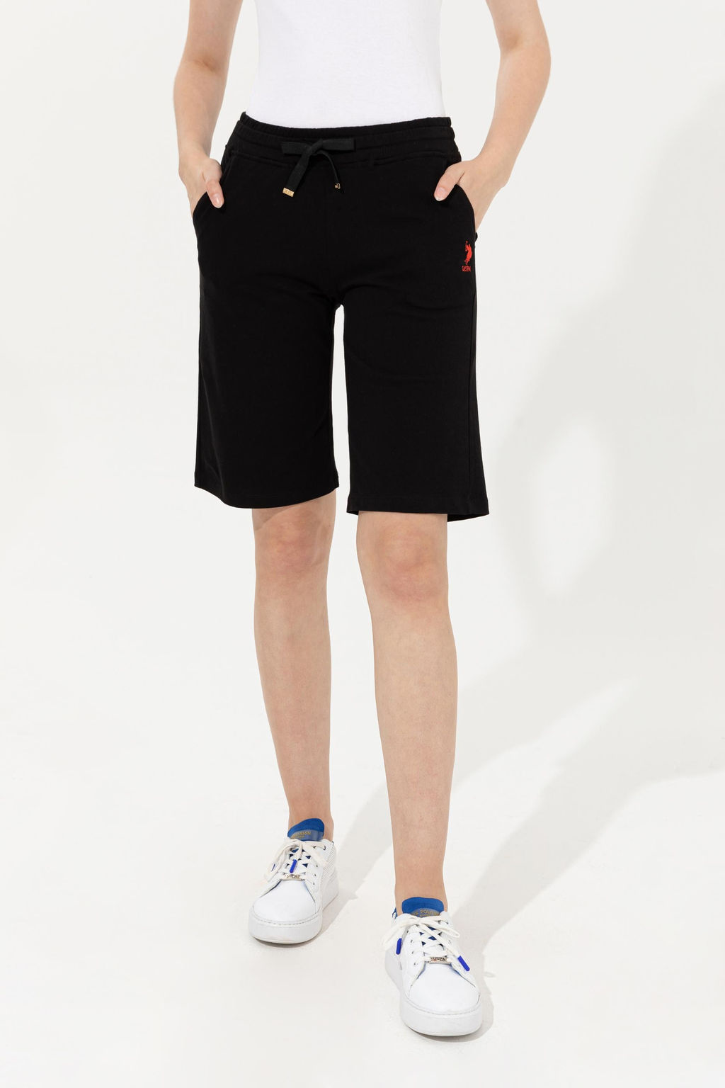 Женские черные трикотажные шорты Скидка 20% в корзине - U.s. polo assn фото 16