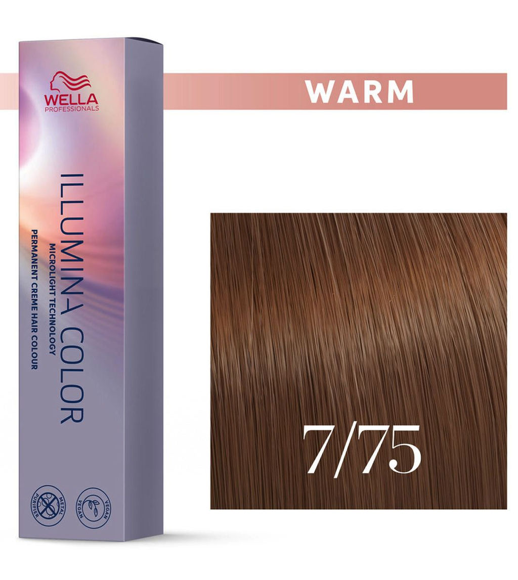 Illumina Color 7/7 блонд коричневый, Wella Professionals  фото 3