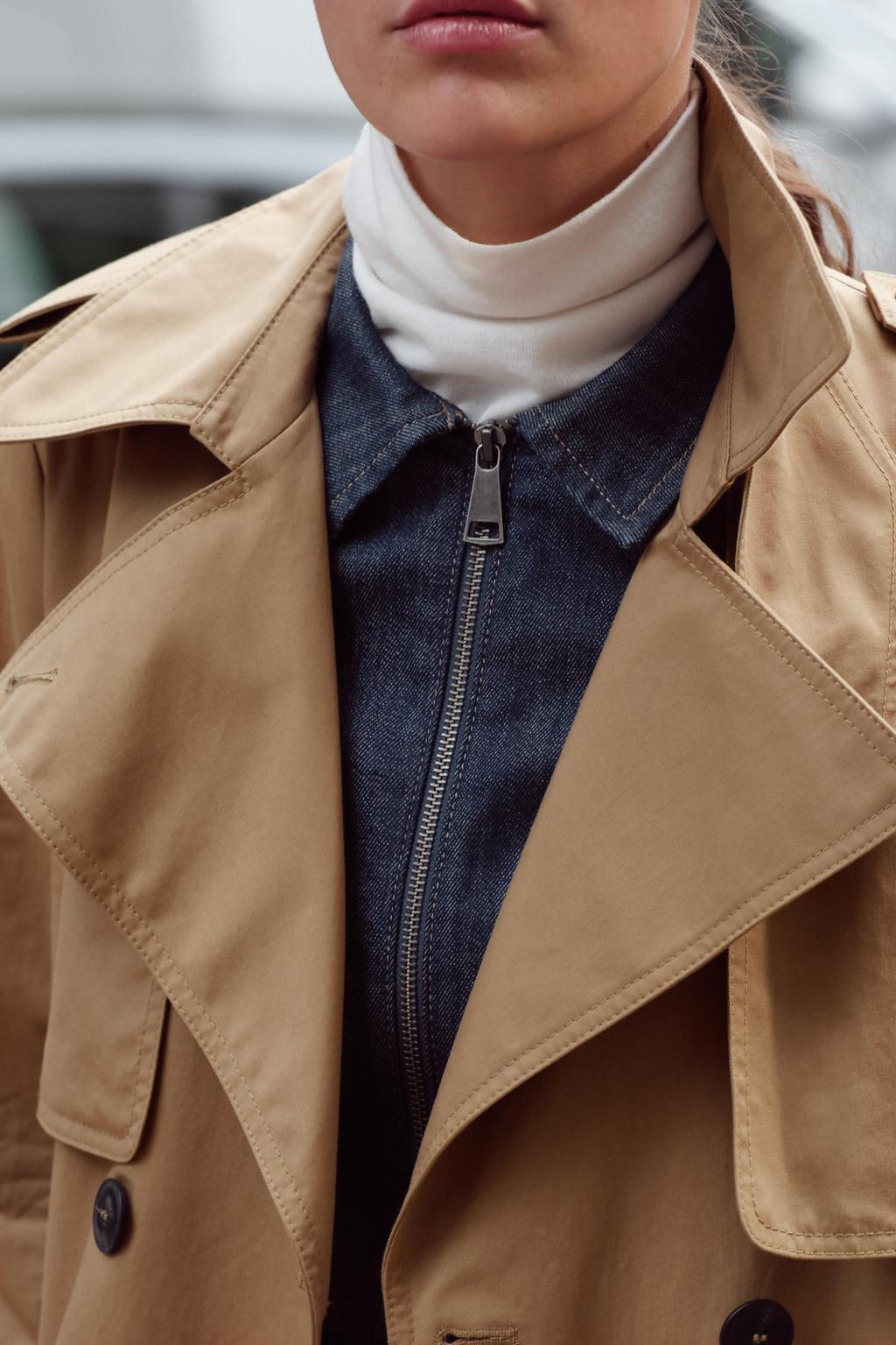 ZW COLLECTION WATER-REPELLENT TRENCH COAT - Zara фото 3