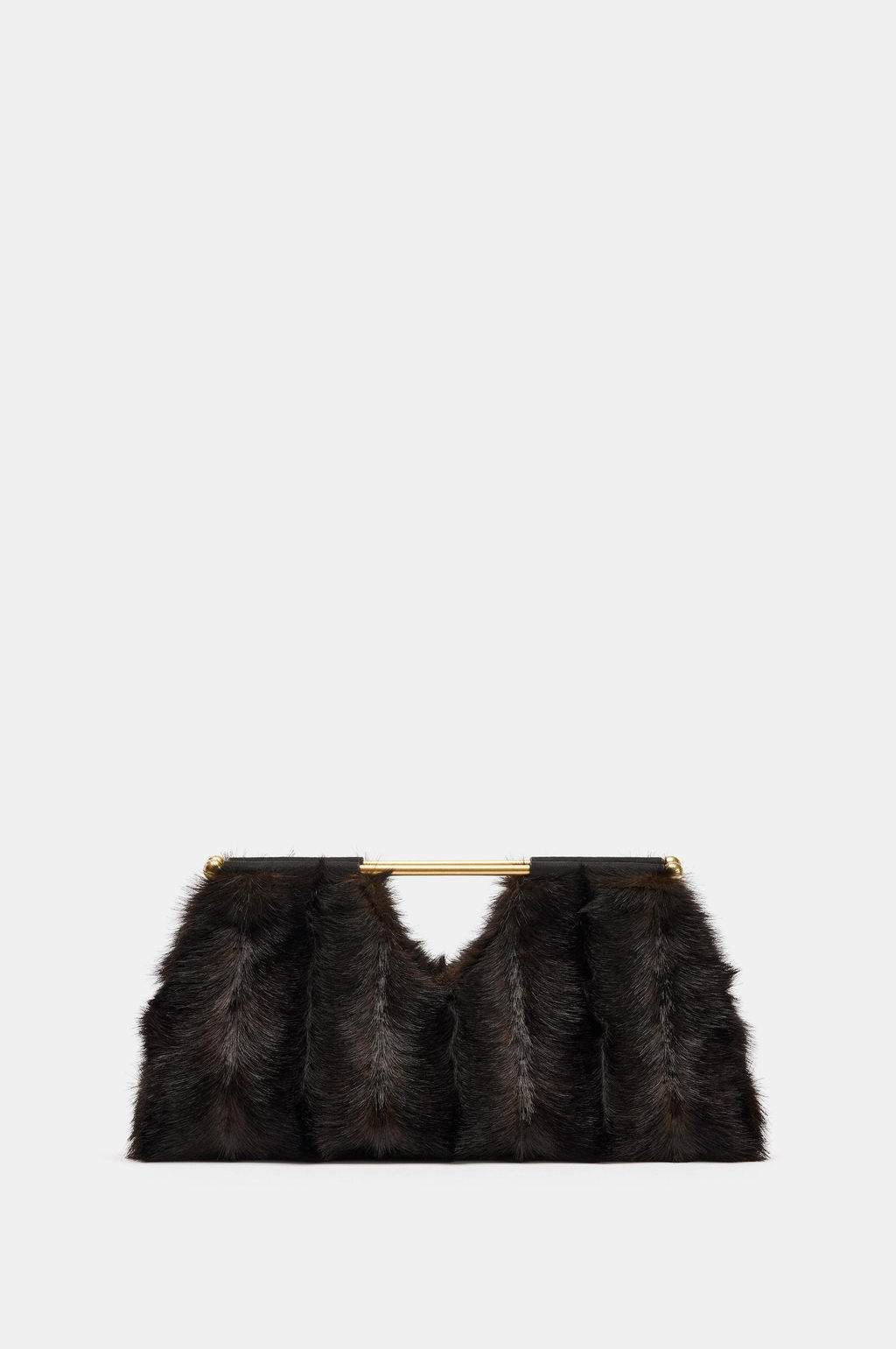 FAUX FUR CLUTCH BAG - Zara фото 2