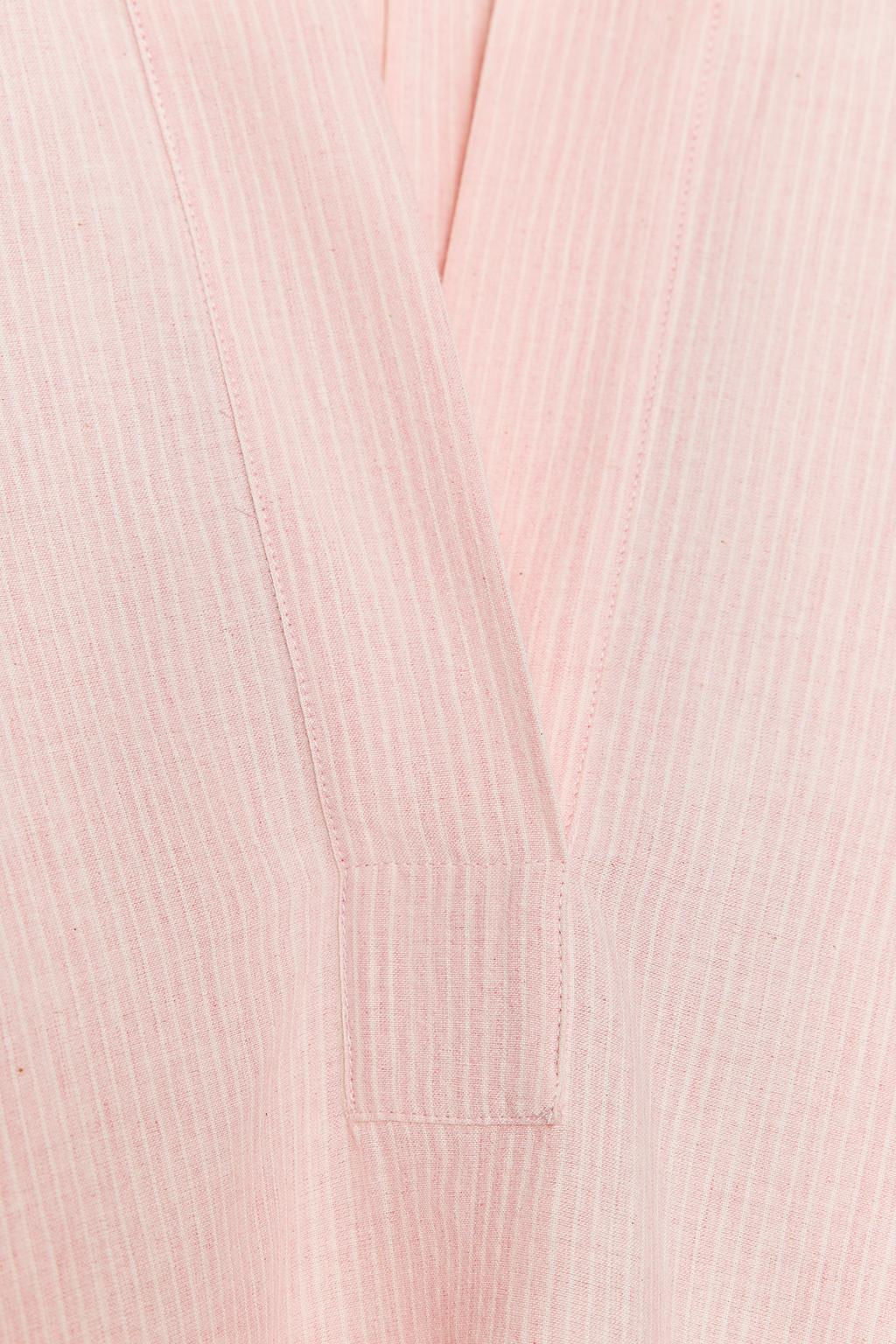 ZW COLLECTION STRIPED OVERSIZE CAPE SHIRT - Zara фото 8