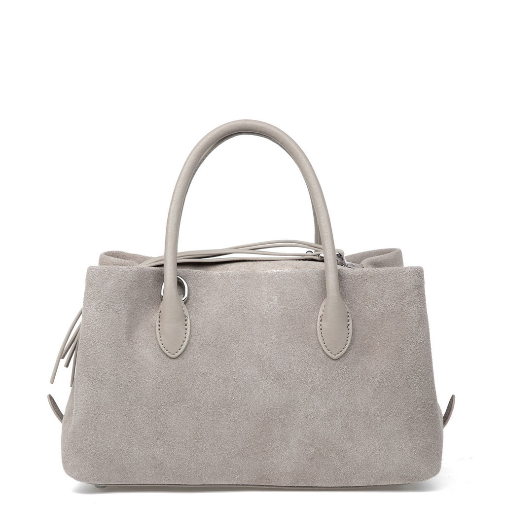 Y2331F l.gray, Женская замшевая сумка, Barcelo Biagi