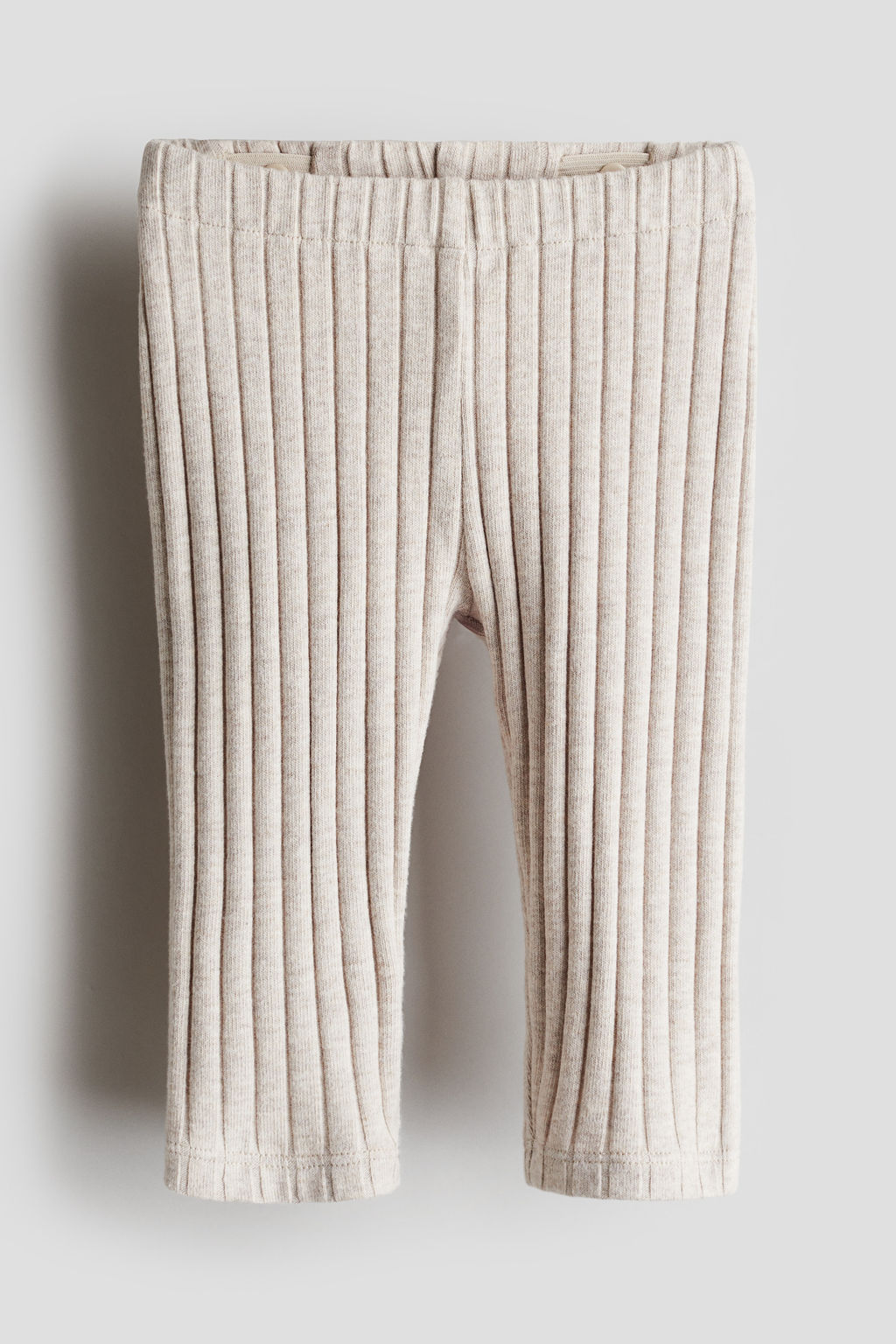 Leggings de algod?n en canal? de raya ancha
