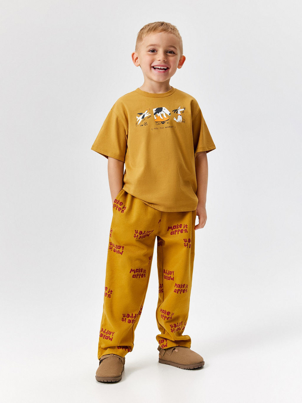 ACOOLA / Брюки детские для мальчиков Luzon_pn горчичный