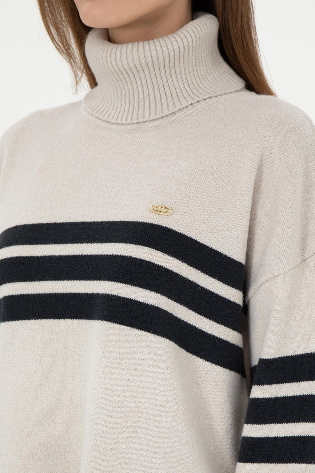 Женская водолазка с каменным воротником Неожиданная скидка в корзине - U.s. polo assn фото 7