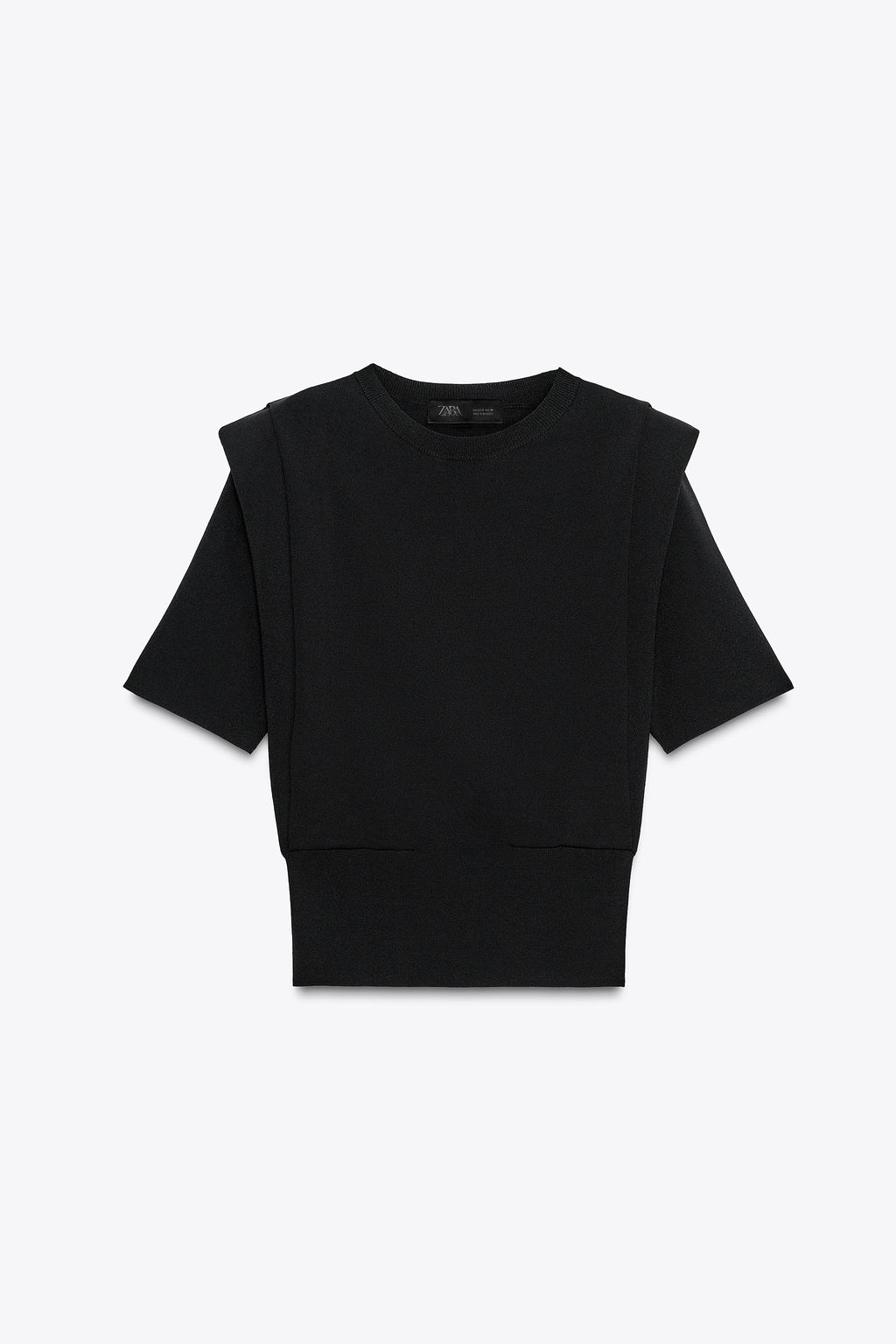 KNIT TOP WITH SHOULDER PADS - Zara фото 13