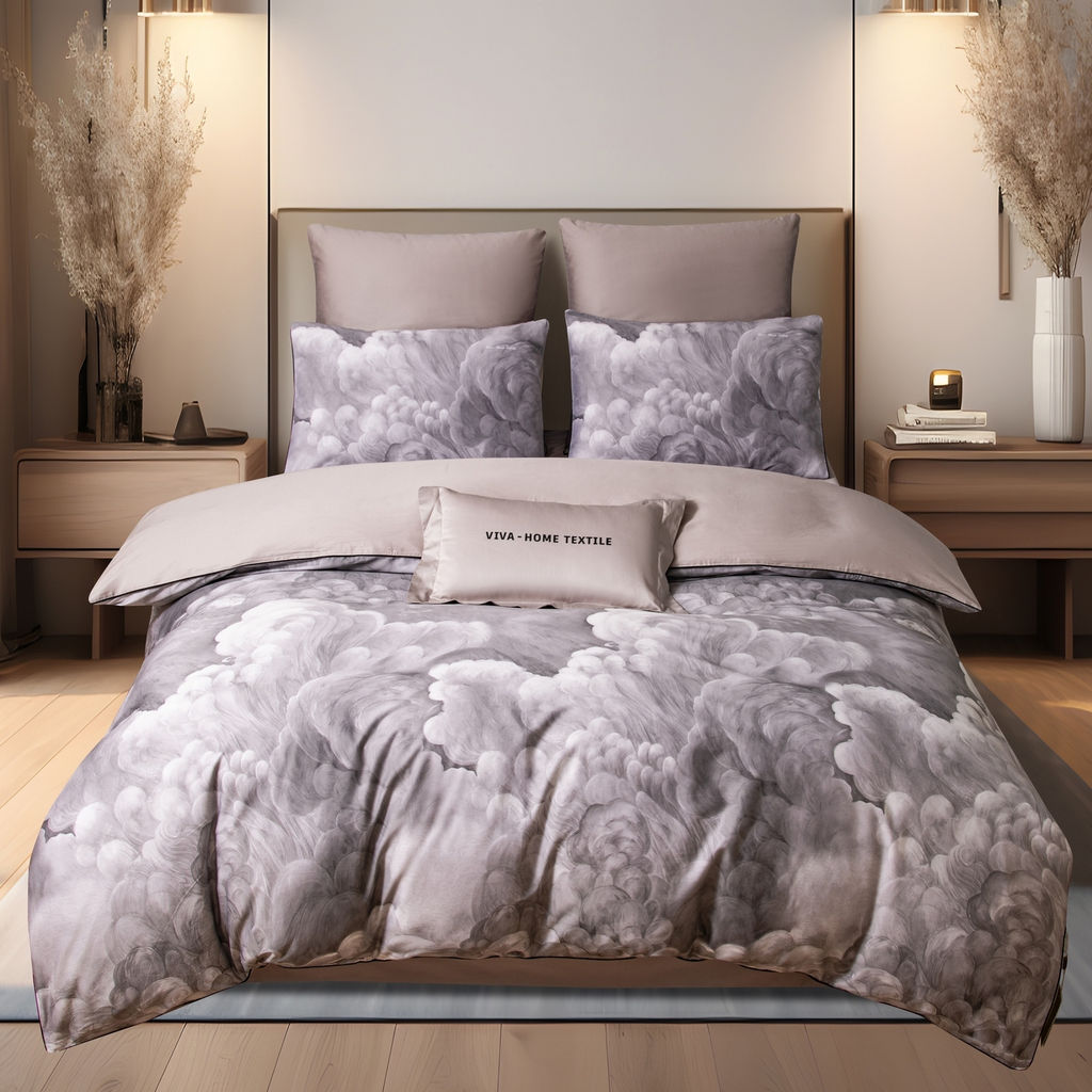 Комплект постельного белья Сатин Премиум на резинке CPAR054 180*200*30;160*200*30;140*200*30 Евро 4 Наволочки