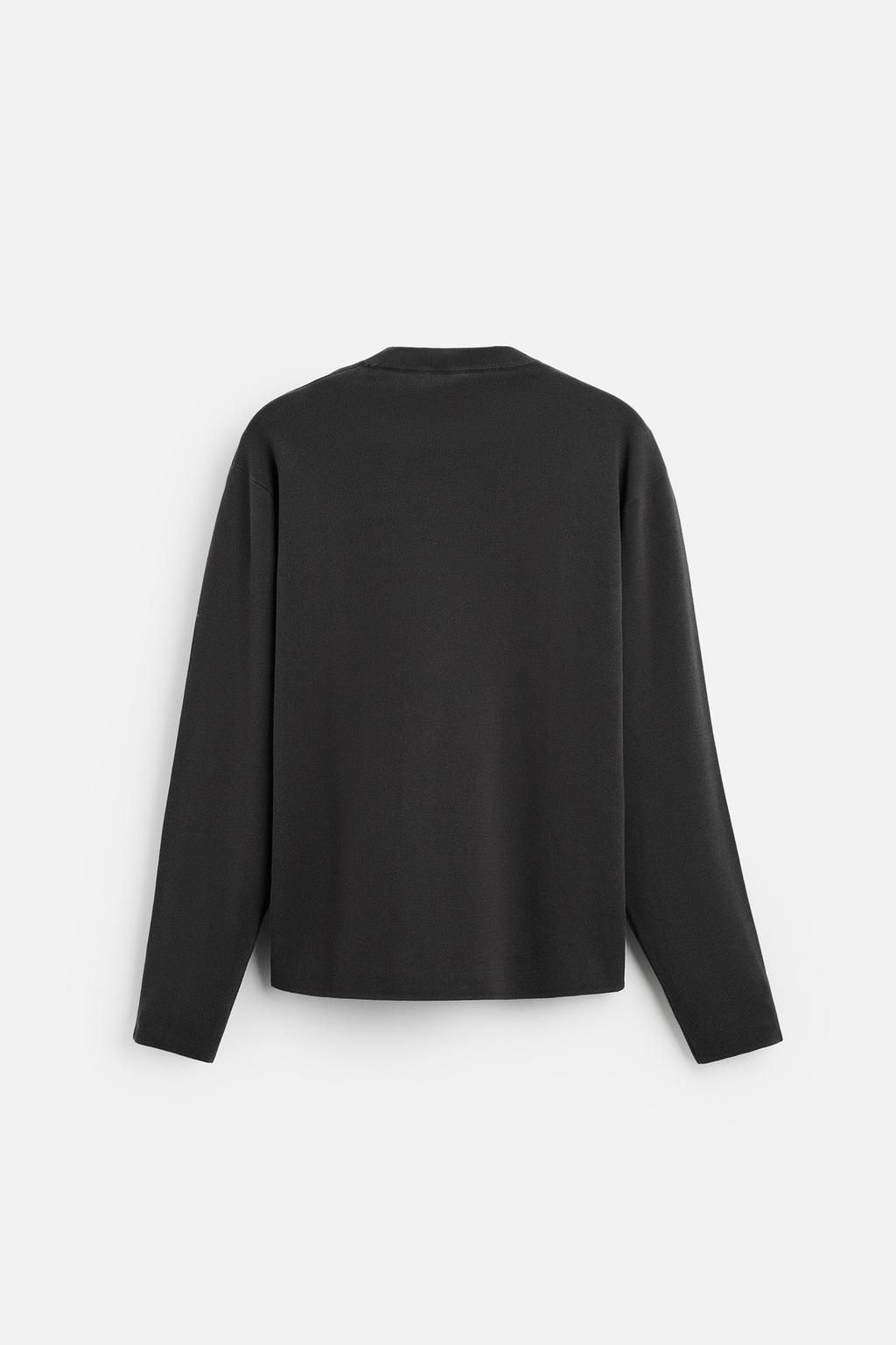 COTTON BLEND TEXTURED SWEATER - Zara фото 7