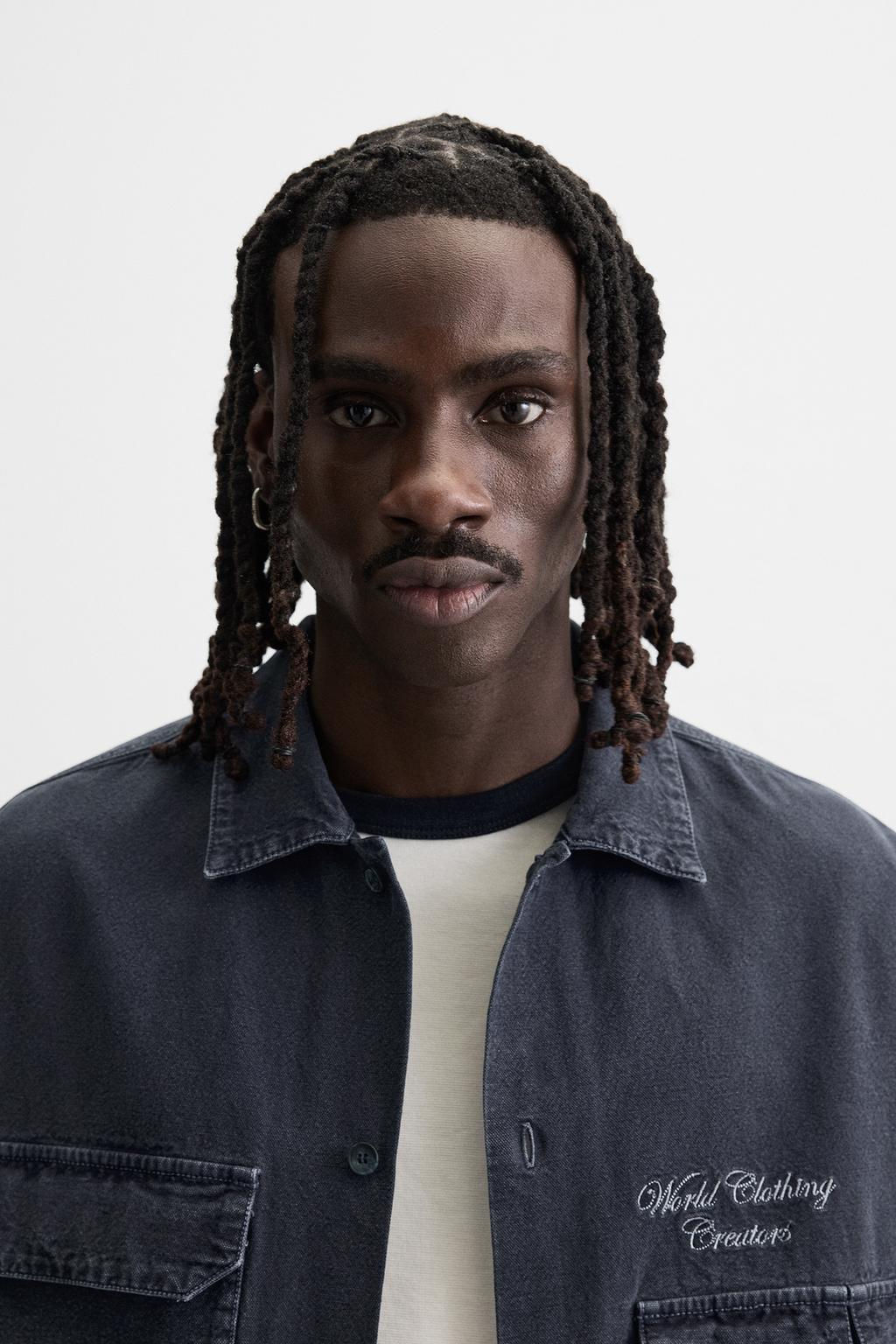 UTILITY EMBROIDERED POCKET SHIRT - Zara фото 7