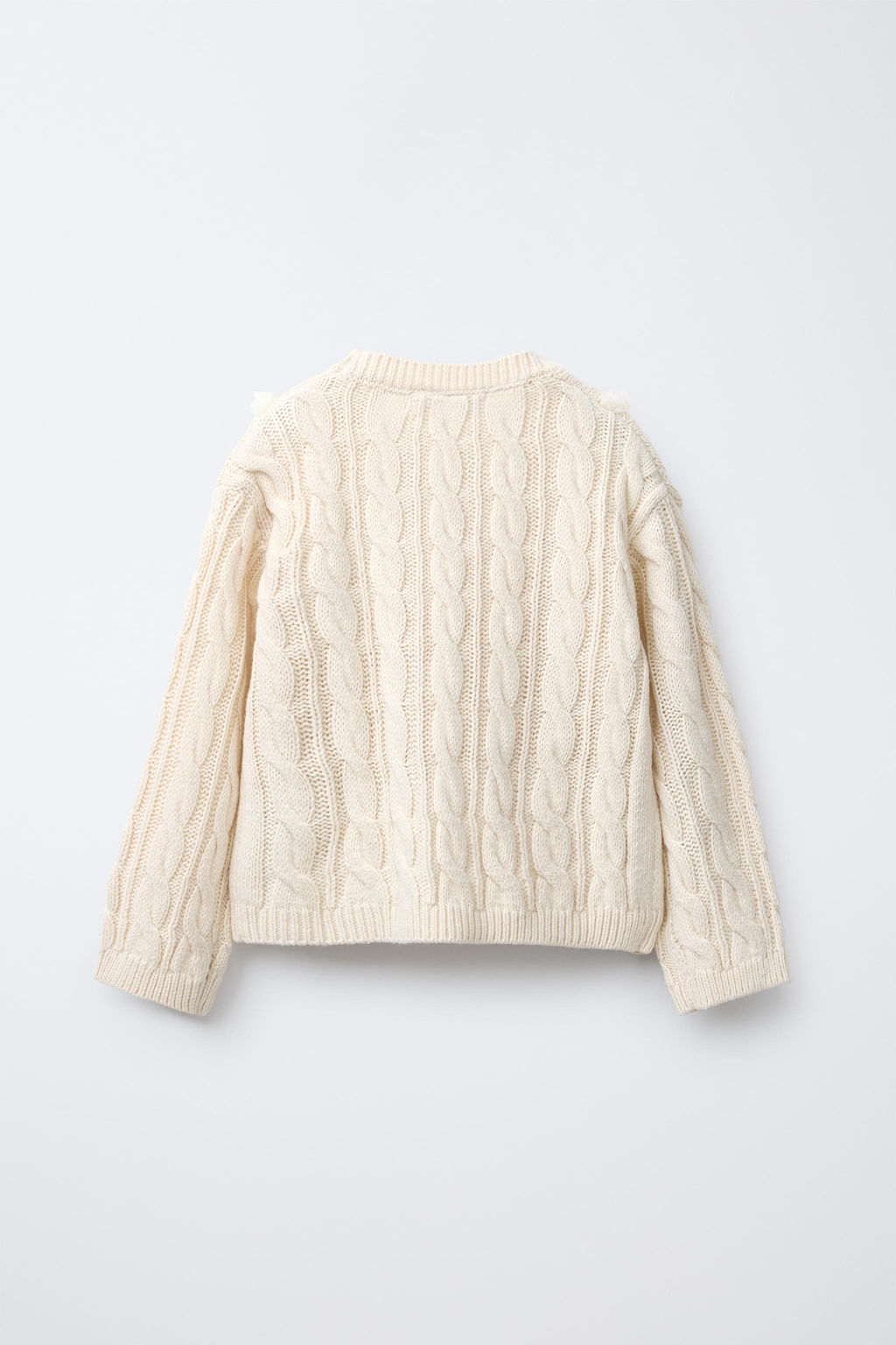 CABLE-KNIT TULLE SWEATER - Zara фото 2