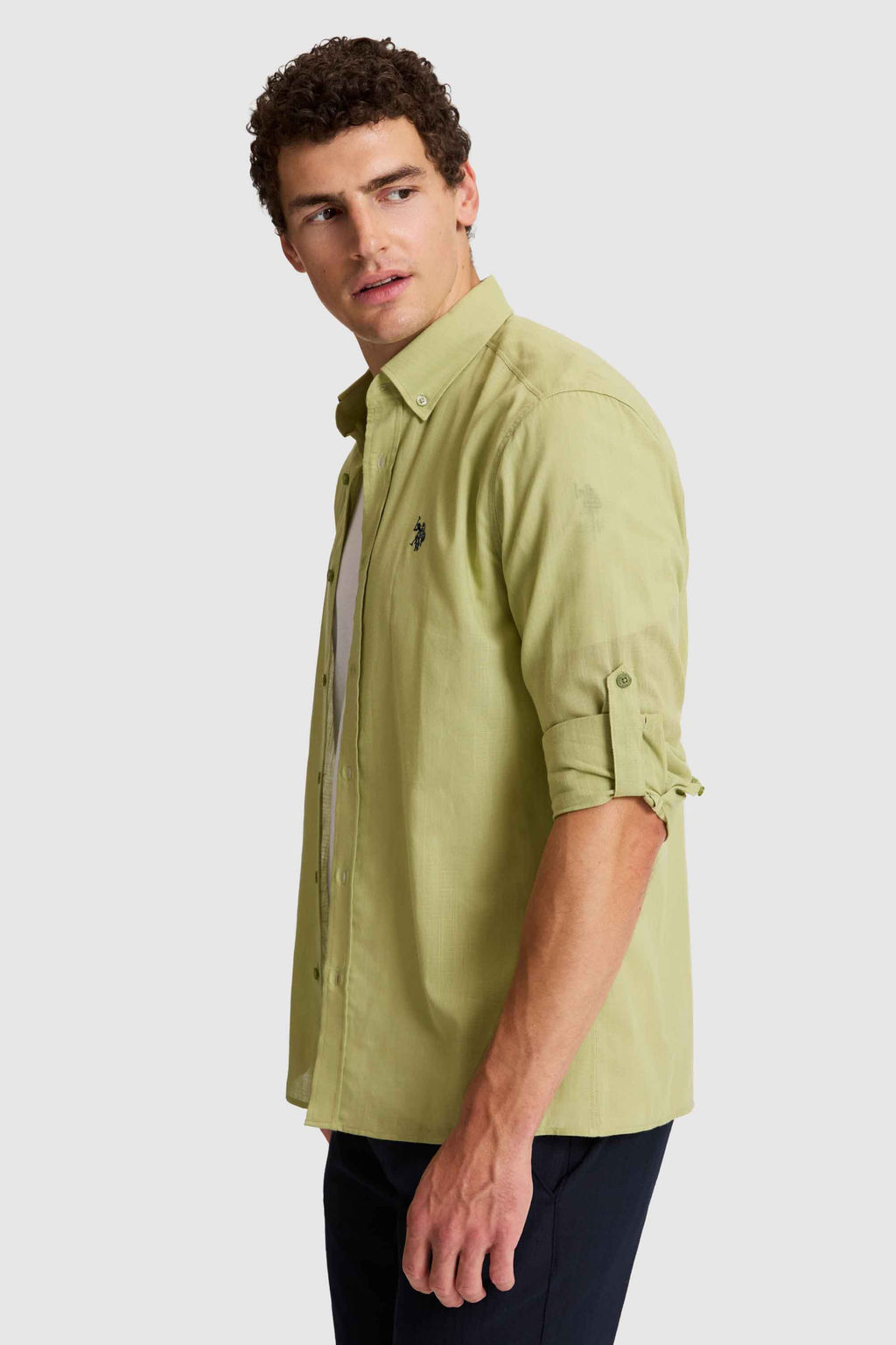 Erkek YeЕil Uzun Kollu Basic GГmlek - U.s. polo assn фото 3