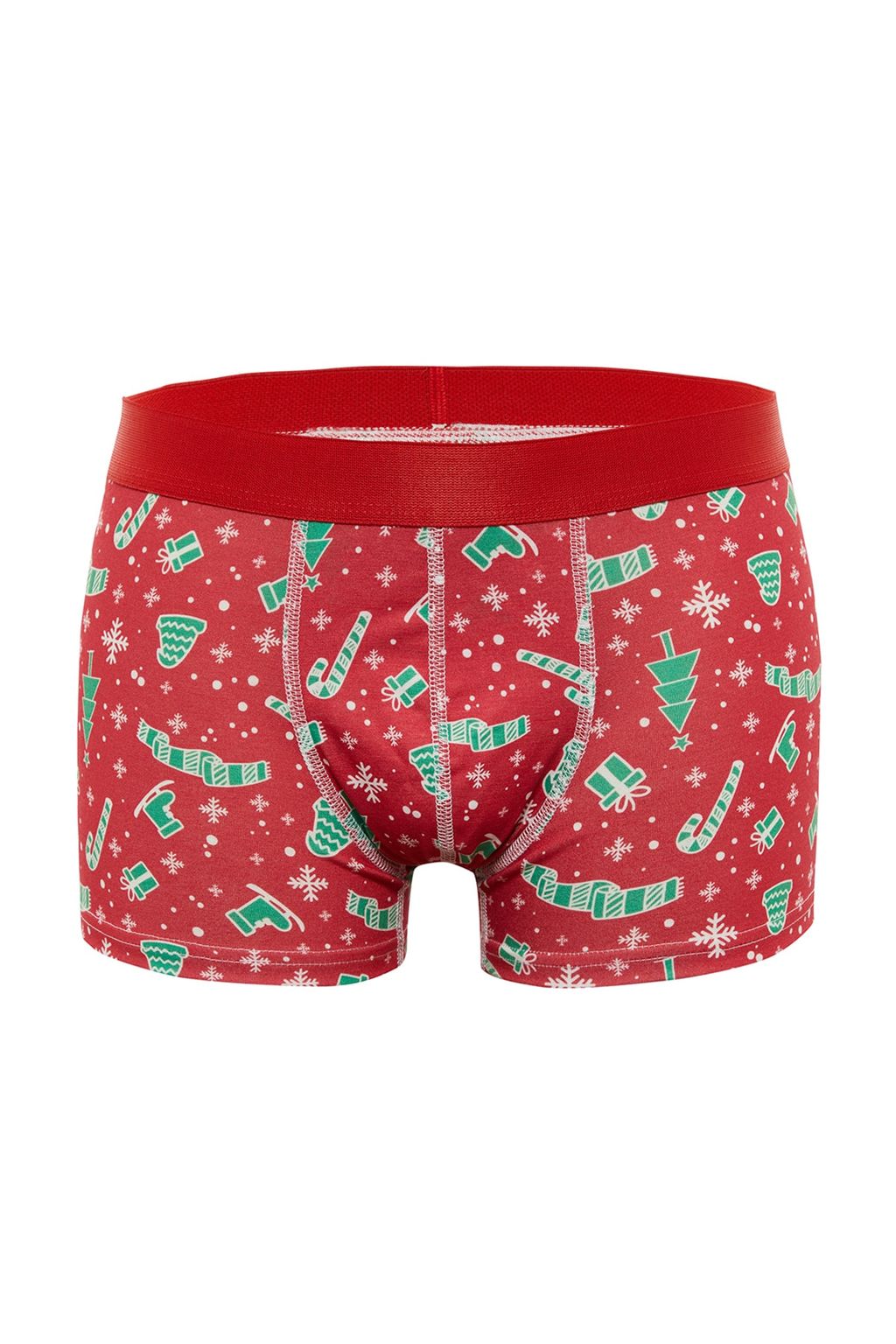 3lu Cok Renkli Desenli-Duz Mix Boxer TMNAW22BX0040 - Trendyolmilla фото 5