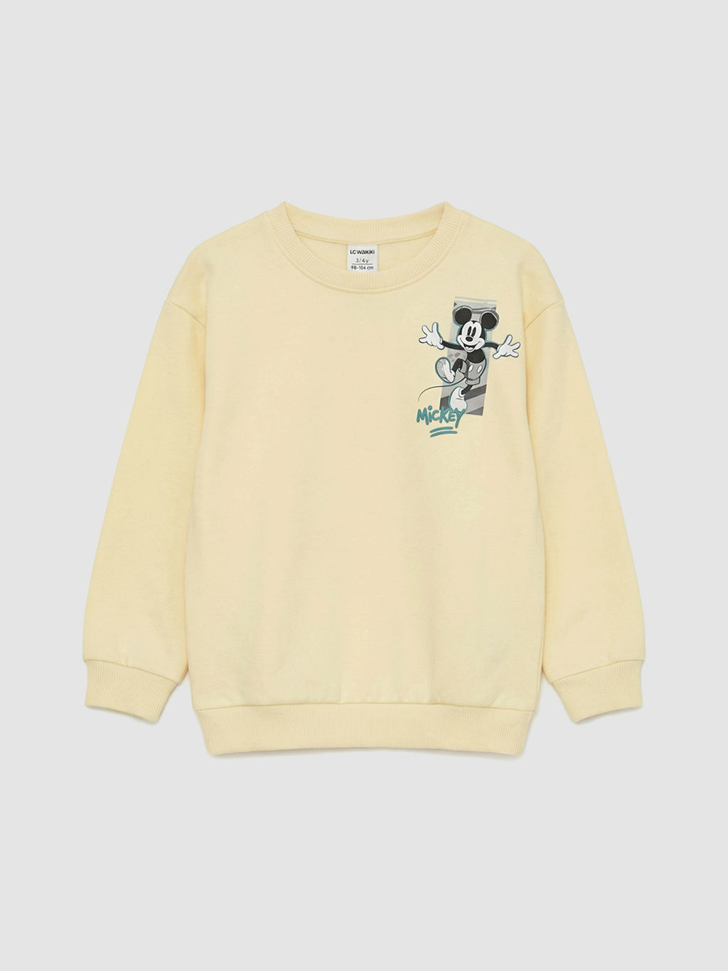 Mickey Mouse Bask?l? Erkek ?ocuk Kal?n Sweatshirt