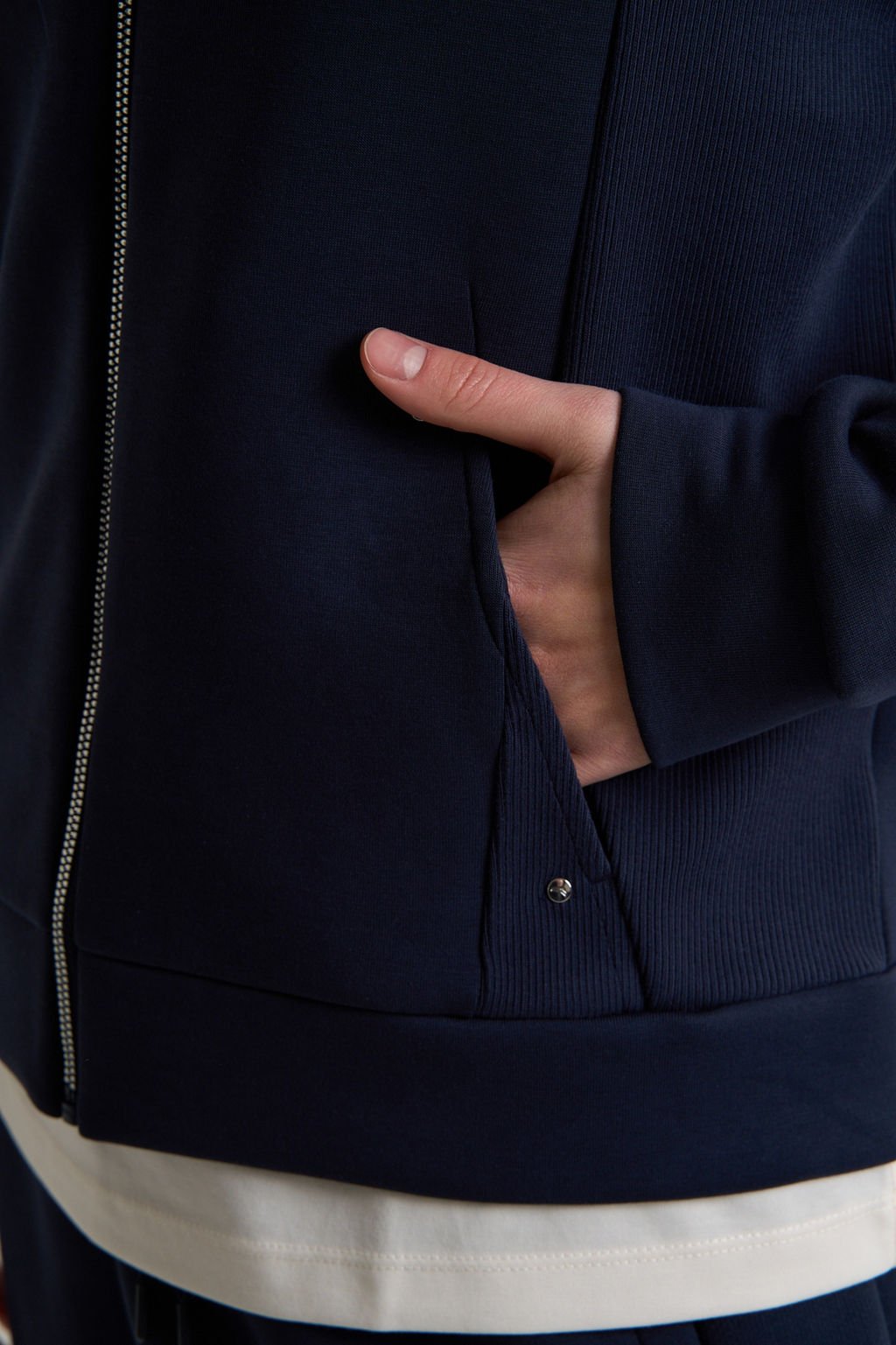 Толстовка на молнии Синий ANTA TRN Knit Track Top