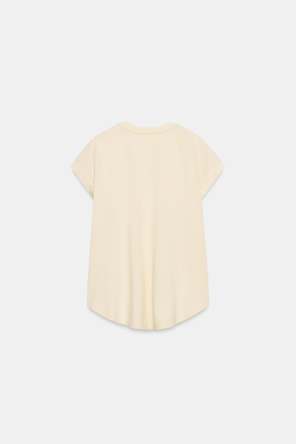 CAMISETA ASIM?TRICA ALGOD?N / Mantequilla - Zara фото 7