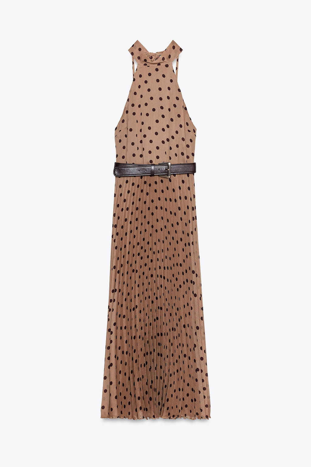 POLKA DOT MIDI DRESS WITH BELT - Zara фото 12