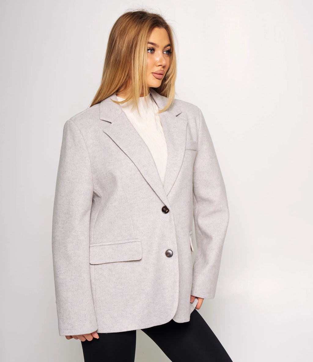 Пиджак #КТ55757, светло-серый - Dommod фото 2