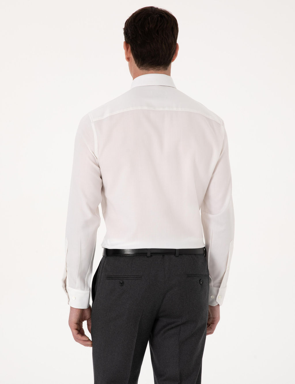 Beyaz Slim Fit Uzun Kollu G_mlek - Cacharel фото 5