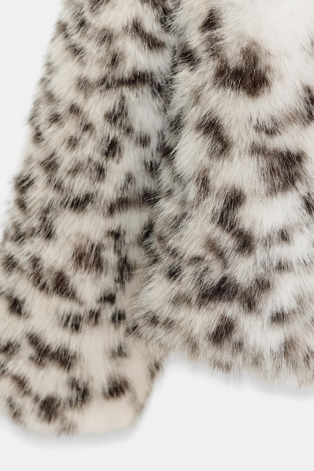 ANIMAL PRINT FAUX FUR JACKET ZW COLLECTION - Zara фото 12