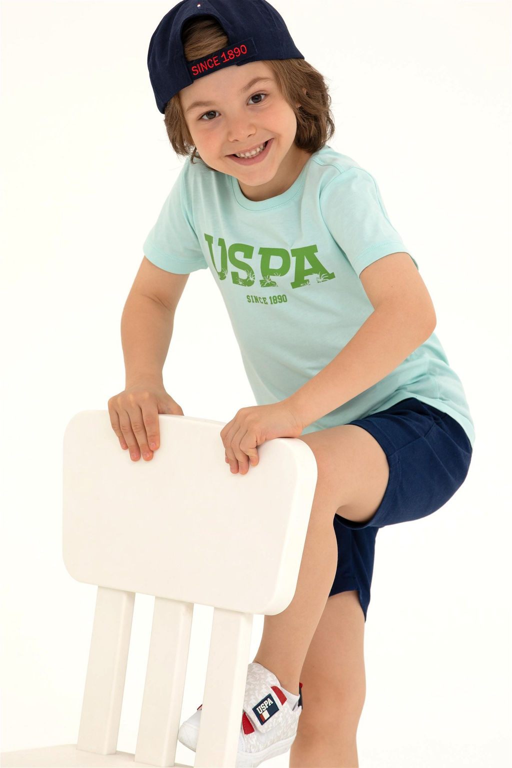 Детская зеленая футболка с круглым вырезом Неожиданная скидка в корзине - U.s. polo assn фото 3