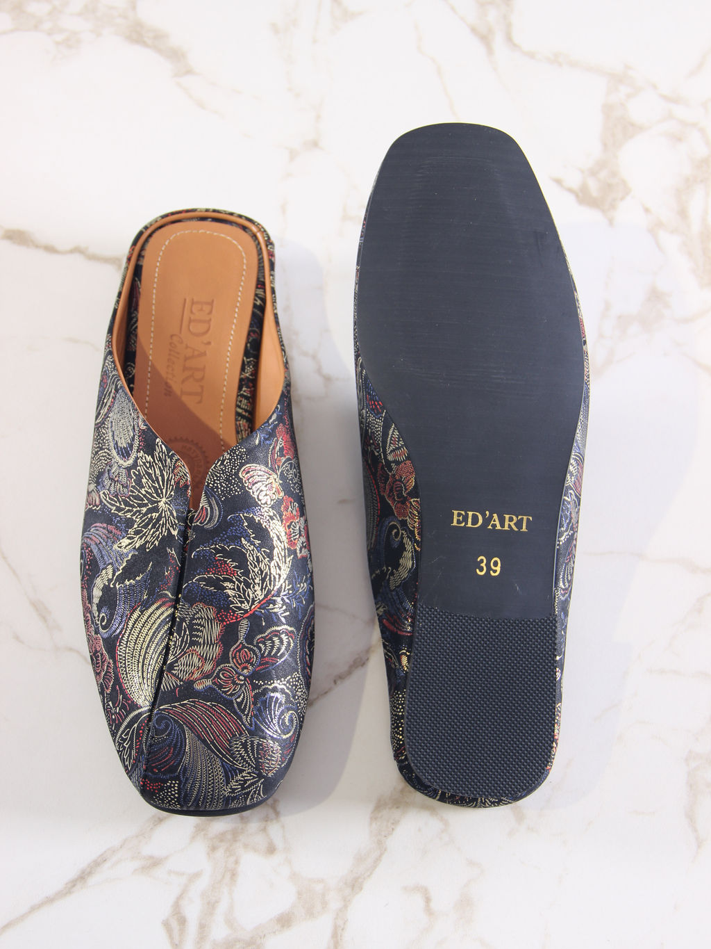 Мюли 1007.тунит205bl.Черный феникс