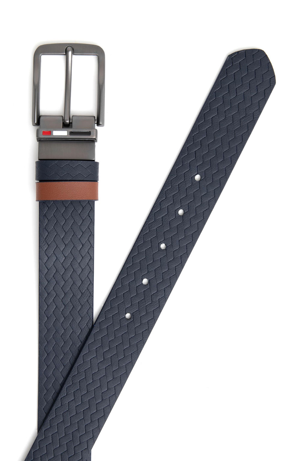 Мужской темно-синий ремень