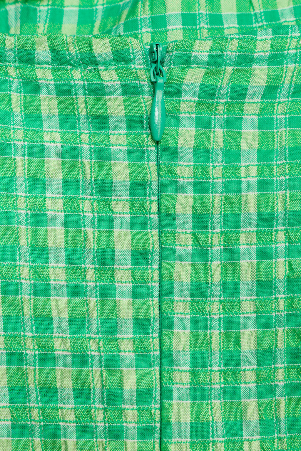 VESTIDO CORTO CUADRO VICHY / Verdes - Zara фото 8