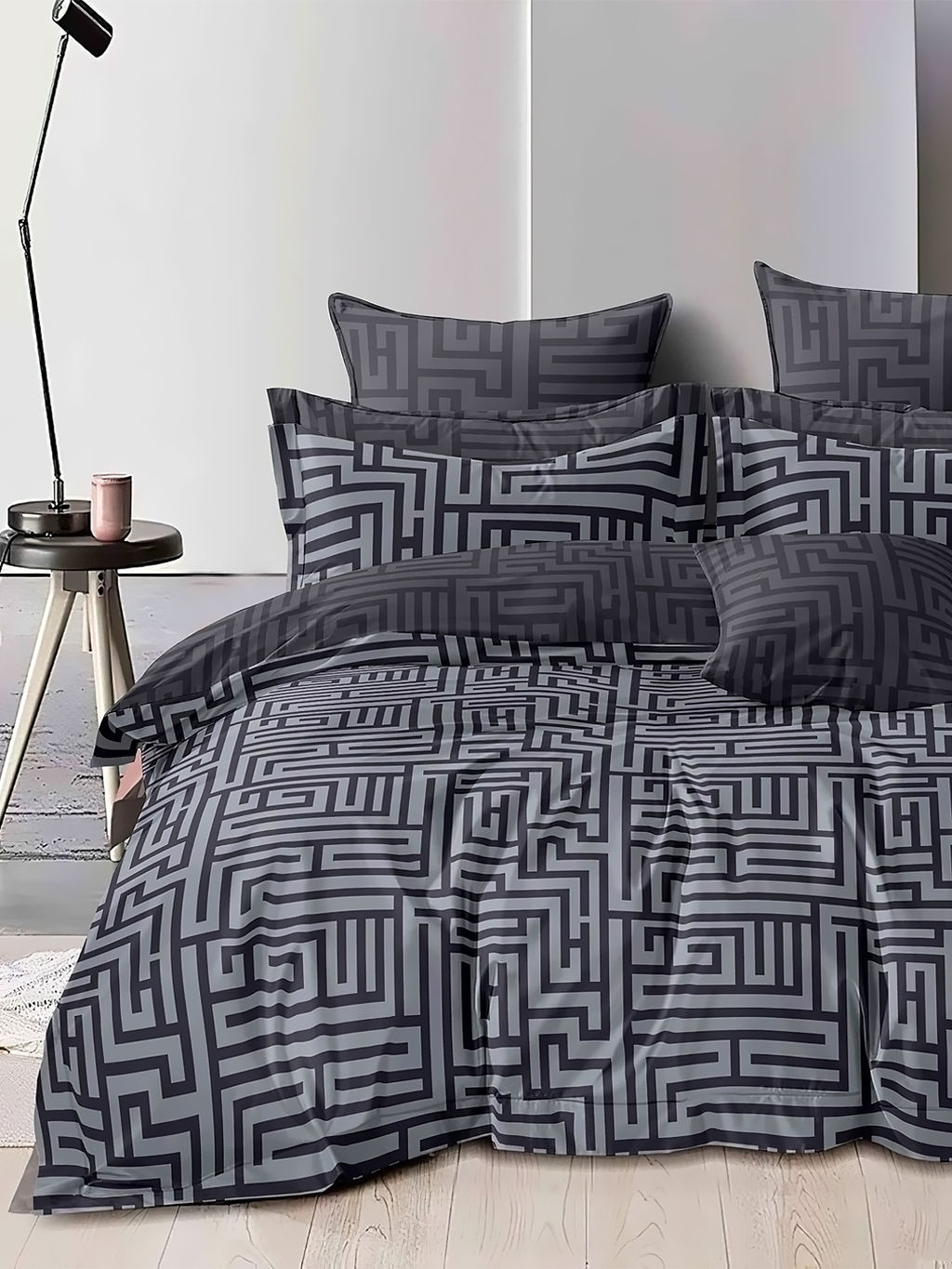 Постельное белье сатин элит на молнии - Вермонт 1.5 сп. (нав.70х70)