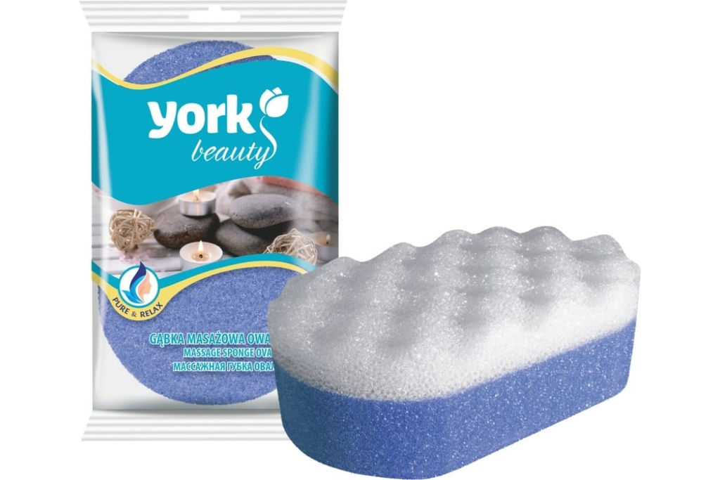 Губка массажная (овал) YORK арт.1101 (О-12), 011010 - Полимербыт фото 2