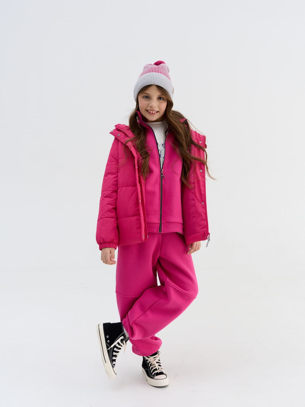 Джоггеры Бабл-гам с карманами утепленные 7+ - Bungly фото 9