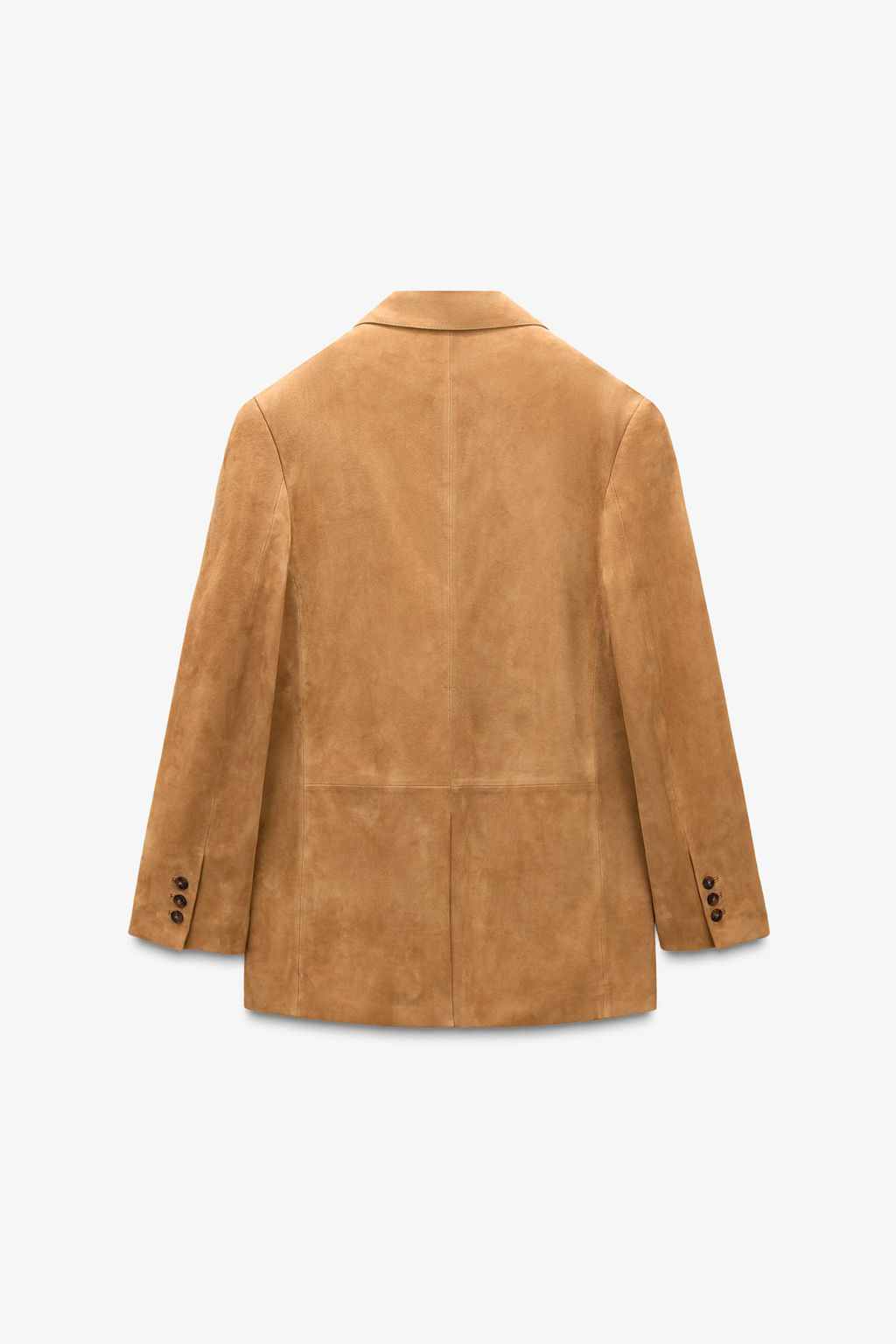 LIMITED EDITION 100% SUEDE LEATHER BLAZER - Zara фото 5