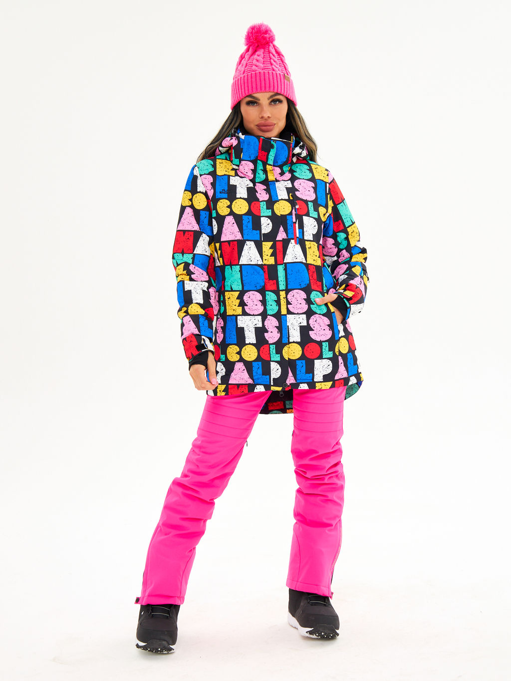 Женская горнолыжная сноубордическая куртка Alpha Endless Ultra Chaleur SNB 423/316_7 Разноцветный  фото 21