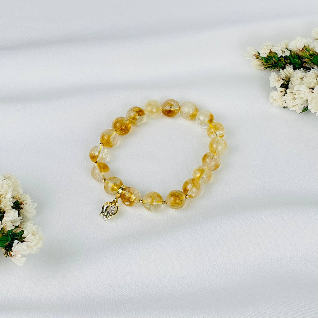 Браслет из Цитрина с подвеской - Радуга самоцветов фото 3