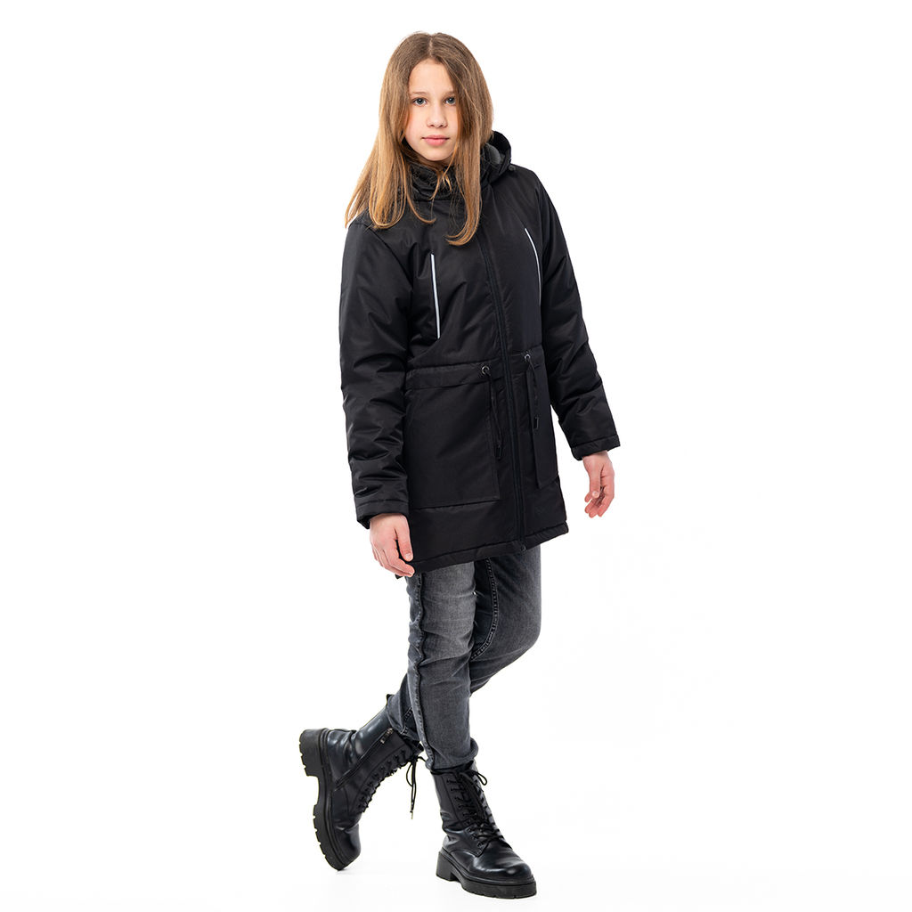 RODOS Куртка для девочки демисезон М-301 Чёрный
