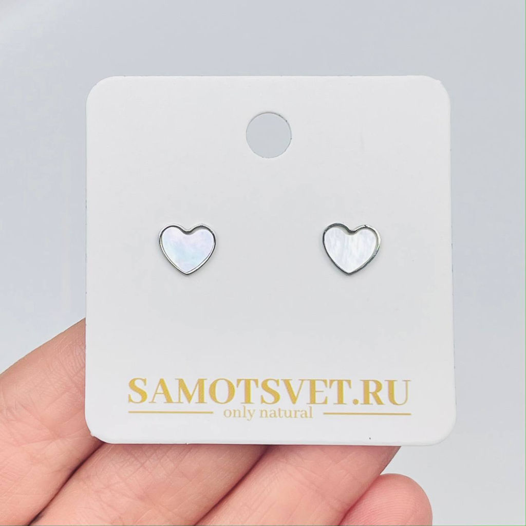 Серьги-пусеты из Перламутра