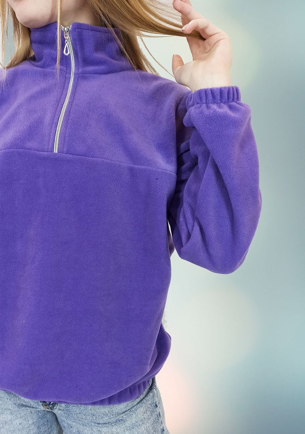 Т0729 Толстовка женская флис ментоловый - АстраТекстиль фото 4