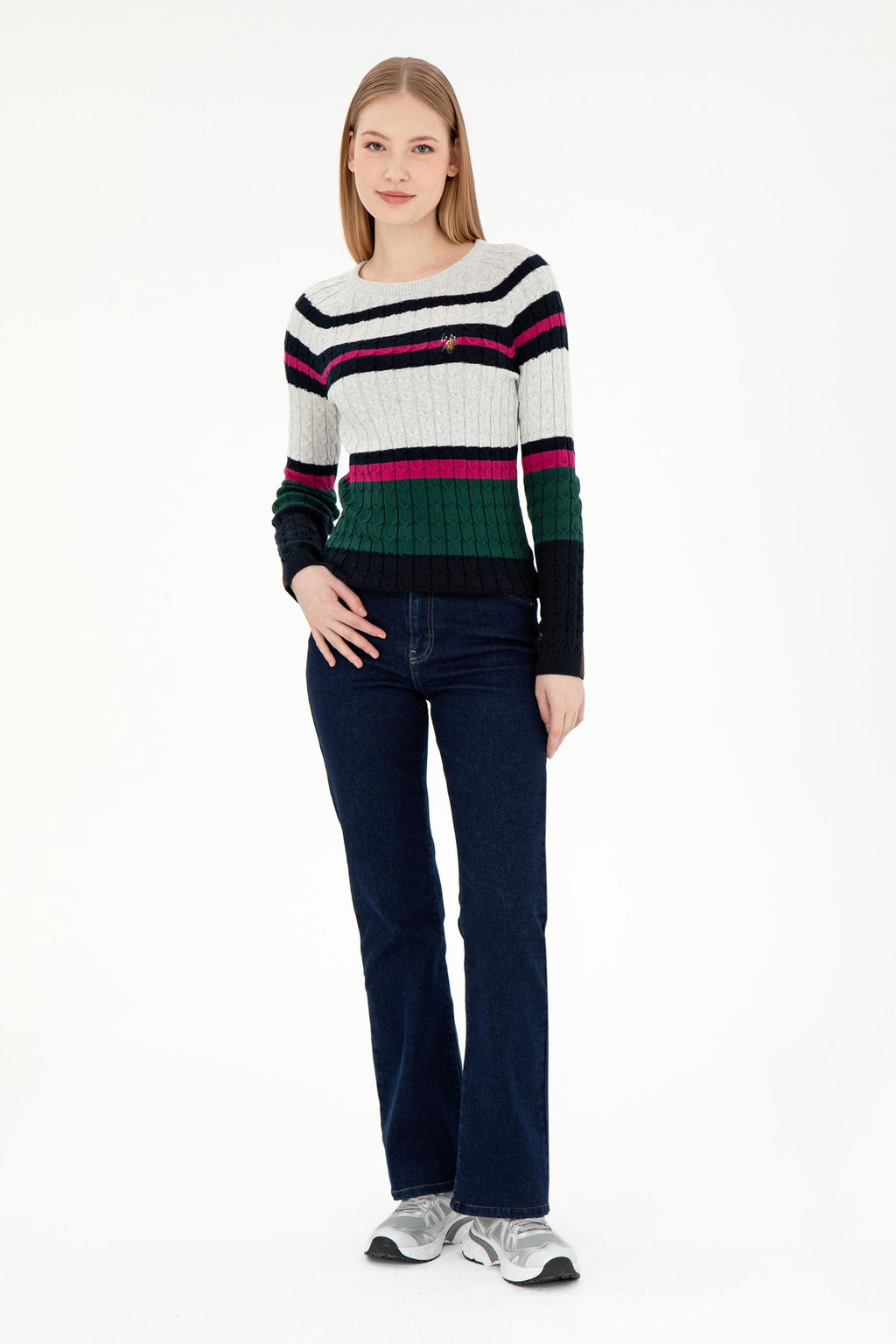 Женский темно-синий свитер Неожиданная скидка в корзине - U.s. polo assn фото 11