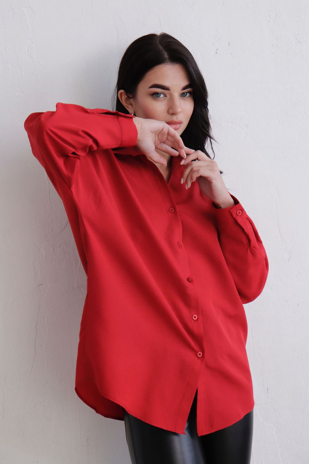 Рубашка удлинённая свободного силуэта - Martichelli фото 25