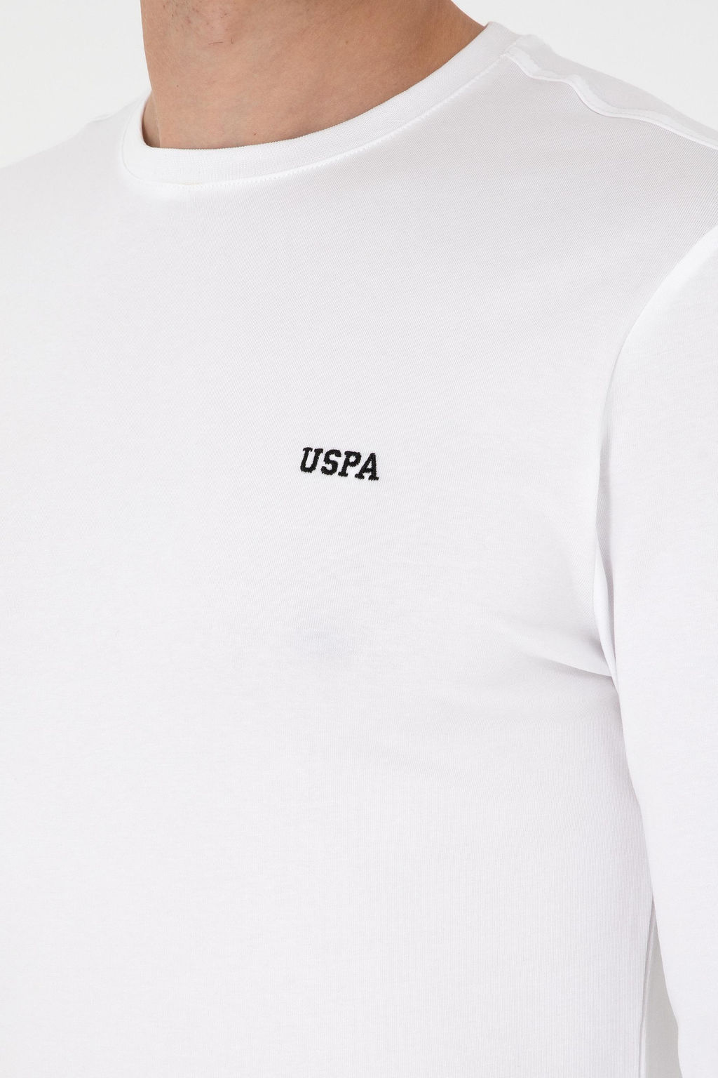 Мужской белый базовый свитшот - U.s. polo assn фото 7